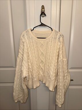 Women’s Cream Knit Sweater